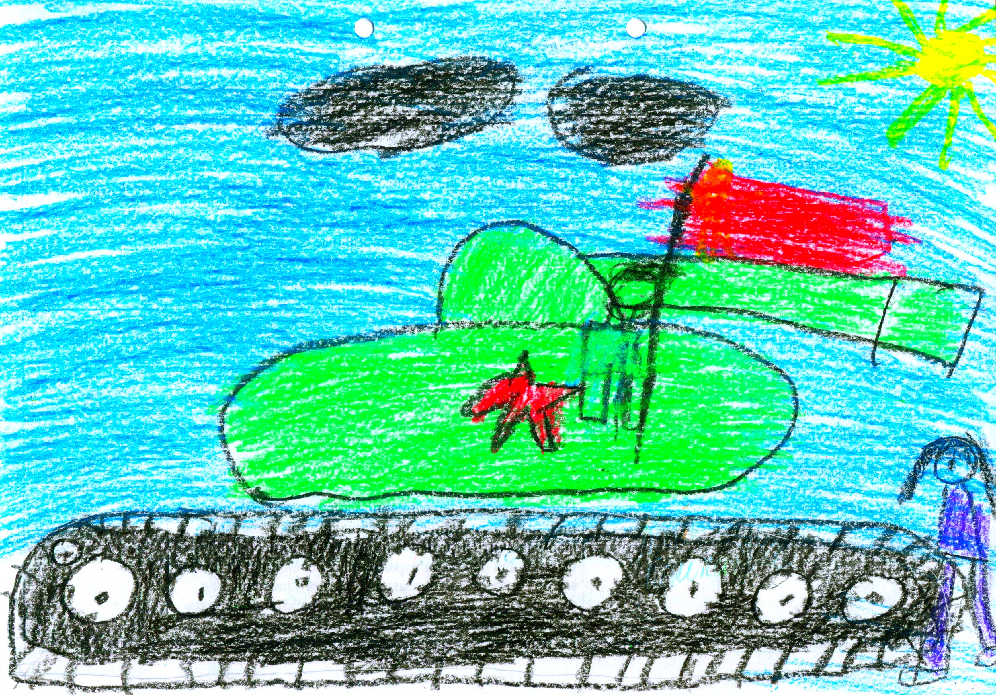 Необычные детские рисунки о войне